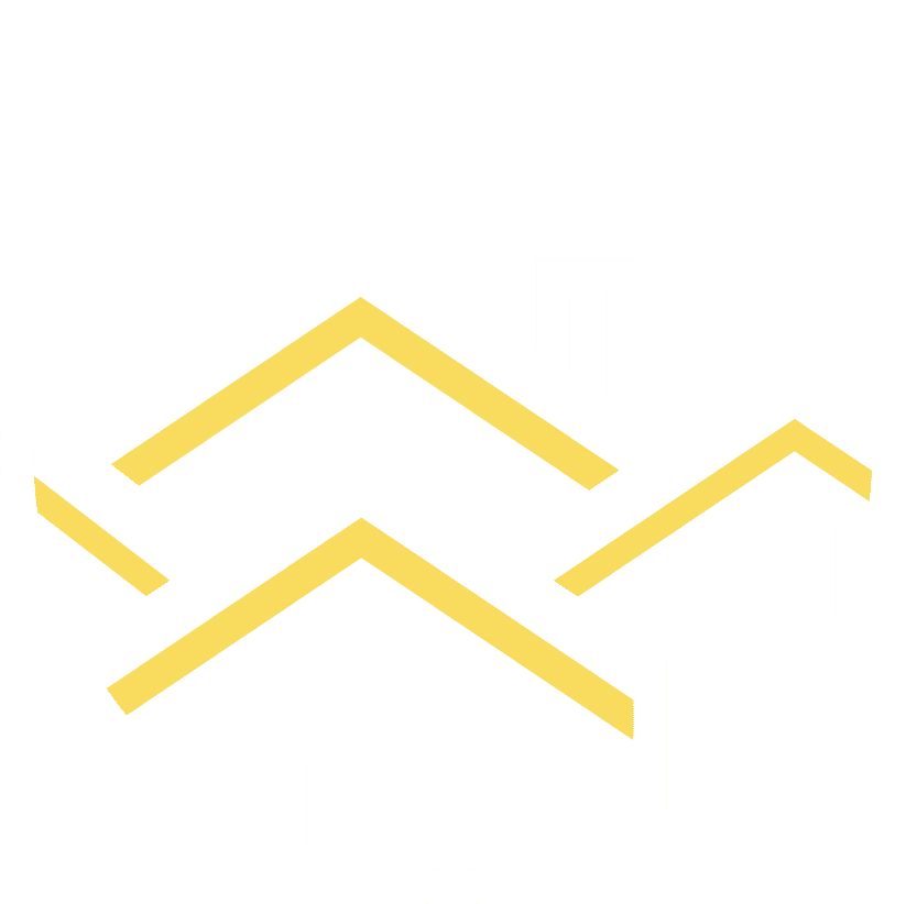 A logo for F.I.C. with a horizontal underline in white.